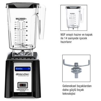 Blendtec Connoissuer 825 Spacesaver Bar Blender - 2