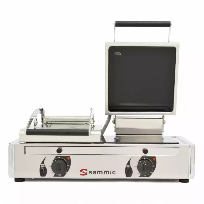 Sammic GV-10L Vitro Seramik Cam Yüzey Tost Makinesi, Çift Kapaklı - 1