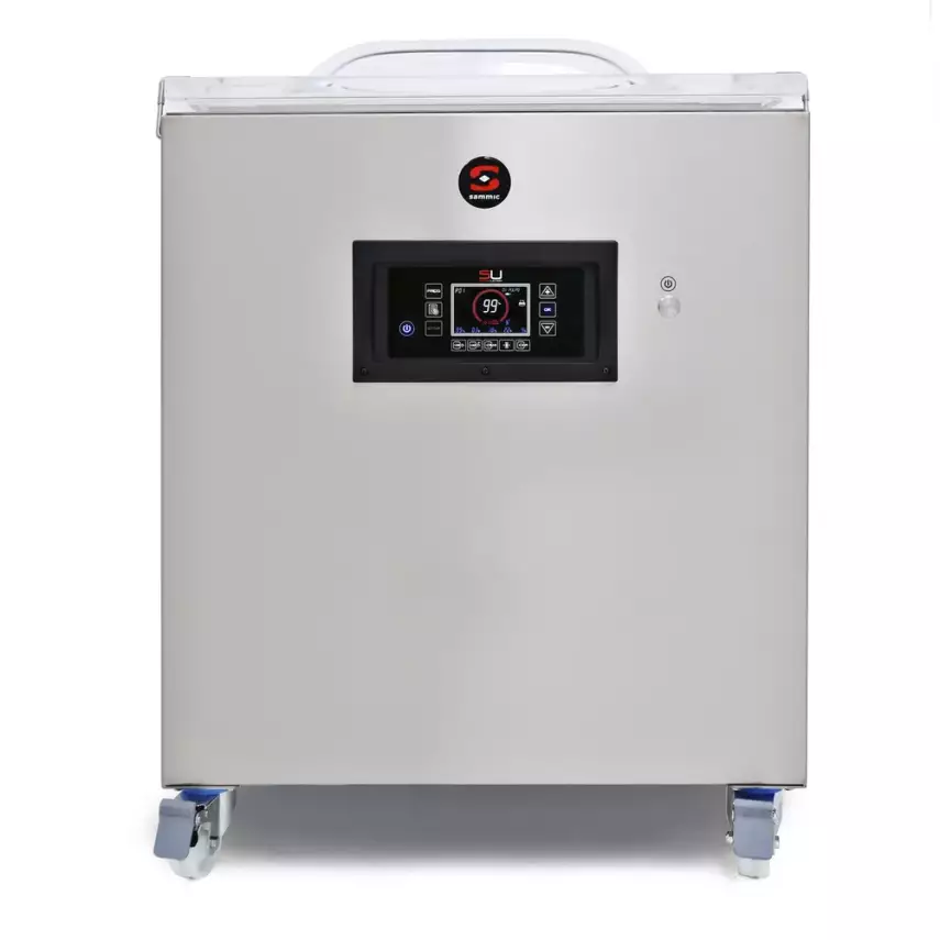 Sammic SU-606P+ CC Ayaklı Vakum Paketleme Makinesi - 63m³, 46+46 cm Kapatma Ağzı, Çift Çene, Bluetooth, Printer, Plus Ağız Kapama, 1140850 - 1